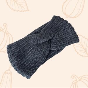 Gray Knitted Headband